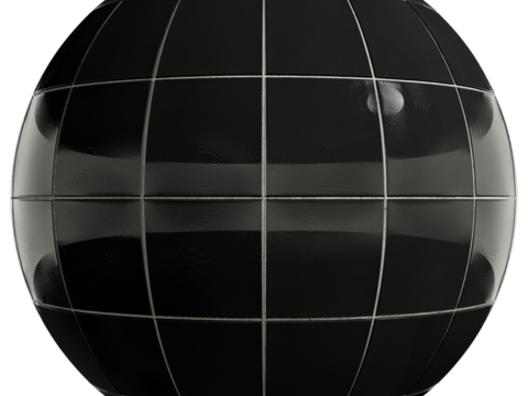  无缝纯黑方砖马赛克瓷砖墙砖 PBR材质贴图 1k 