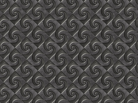  无缝黑色花纹金属板 