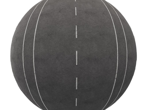  双向两车道公路道路沥青路 PBR材质贴图 2k 
