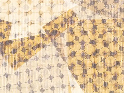  黄色几何壁纸 