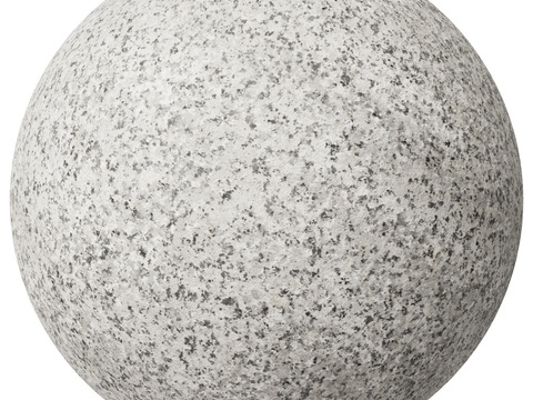  白色花岗岩石材 PBR材质贴图 2k 