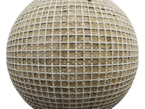  植草砖铺路石户外地面 PBR材质贴图 2K 