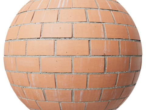  无缝红砖砖墙砖地 PBR材质贴图 1k 