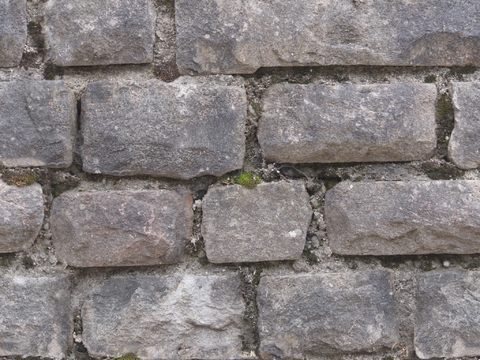  无缝石墙石地石砖铺路石户外墙地 PBR材质贴图 2k 