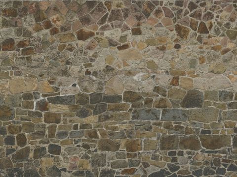  无缝石墙石地石砖铺路石户外墙地 PBR材质贴图 4k 