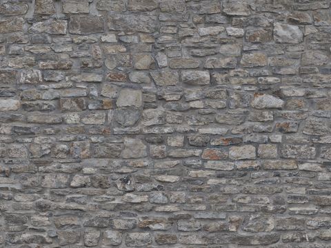  无缝石墙石地石砖铺路石户外墙地 PBR材质贴图 4k 