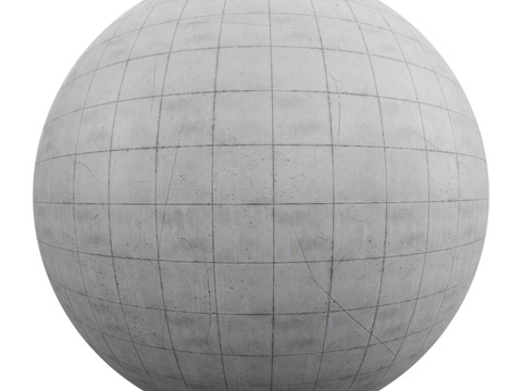  无缝混凝土清水混凝土水泥墙面 PBR材质贴图 1k 