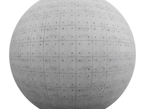  无缝混凝土清水混凝土水泥墙面 PBR材质贴图 2k 