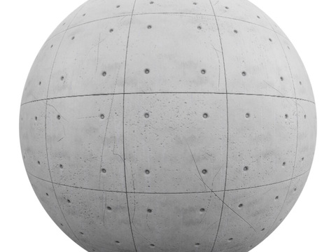  无缝混凝土清水混凝土水泥墙面 PBR材质贴图 1k 