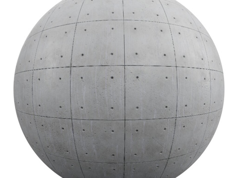  无缝混凝土清水混凝土水泥墙面 PBR材质贴图 1k 