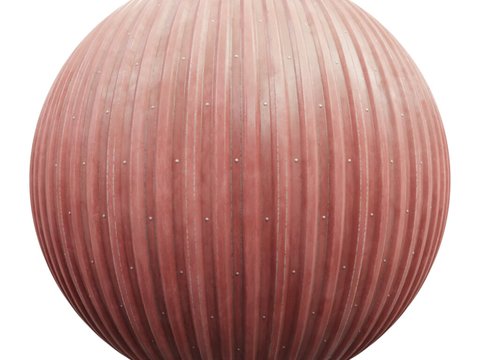  无缝金属波纹板 PBR材质贴图 1k 