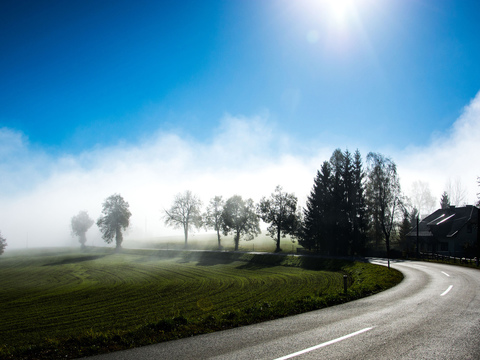 户外公路田野风景