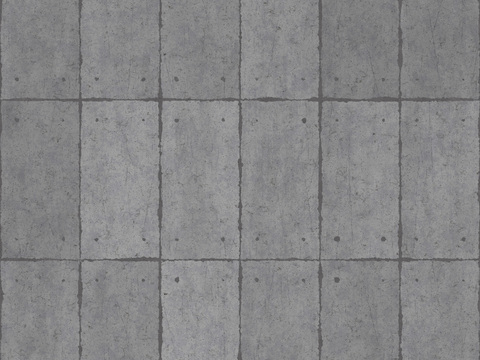  装饰混凝土清水混凝土 PBR材质贴图 4k 