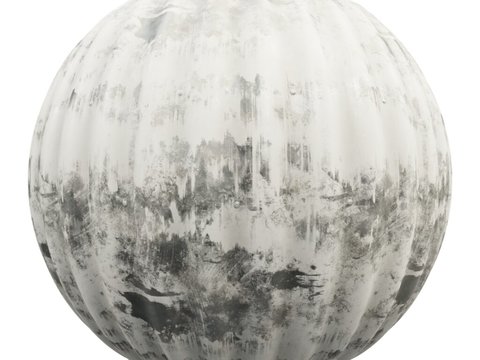  无缝金属波纹板波浪板 PBR材质贴图 1k 