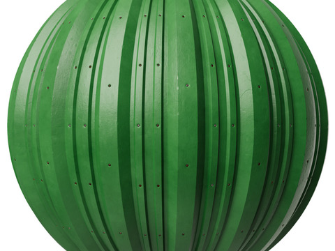  无缝金属波纹板波浪板 PBR材质贴图 1k 