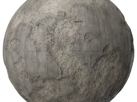  无缝破旧装饰混凝土清水混凝土 PBR材质贴图 2k 