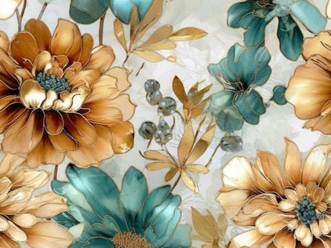  中古美式家居客厅 带动画 中古风壁画 