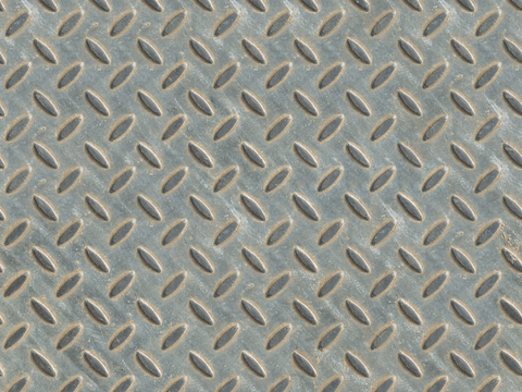  无缝压花金属板铁板钢板 PBR材质贴图 2k 