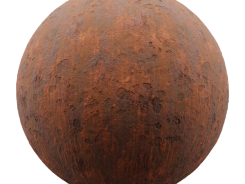  风化生锈金属铁锈金属耐候钢 PBR材质贴图 1k 