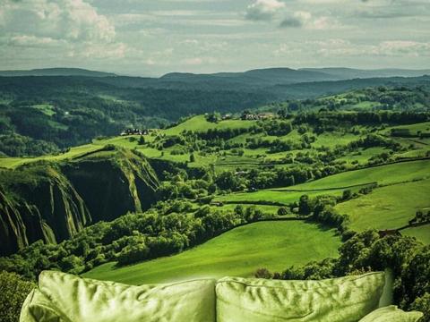  中古美式家居客厅 带动画 中古风壁画 