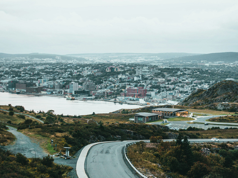  白天城市天空外景 