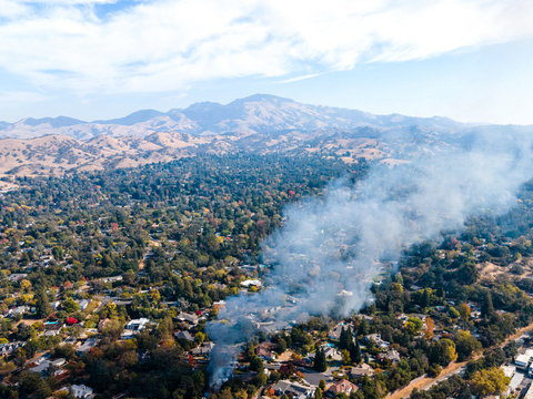  白天城市天空外景 