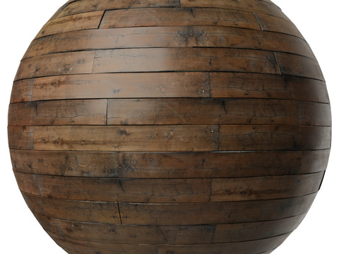  无缝木板木地板木墙板防腐木板木甲板 PBR材质贴图 2k 