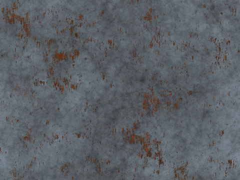  生锈粗糙金属铁板钢板 PBR材质贴图 2k 