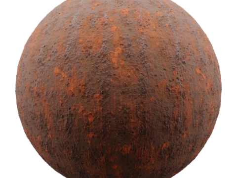  风化生锈金属铁锈金属 PBR材质贴图 2k 