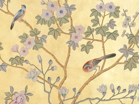  中古美式家居客厅 带动画 中古风壁画 