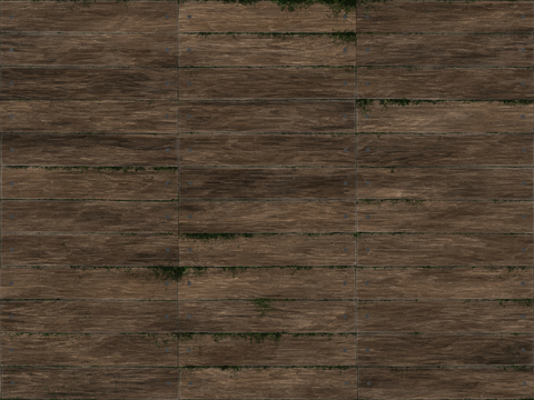  无缝木板木地板木墙板防腐木板木甲板 PBR材质贴图 2k 