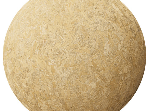  刨花板欧松板OSB板 PBR材质贴图 1k 