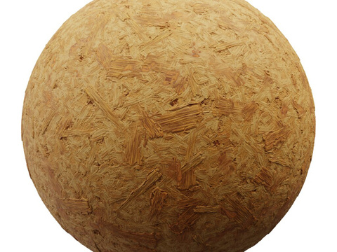  刨花板欧松板OSB板 PBR材质贴图 2k 