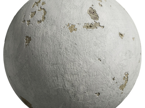  破旧水泥墙户外墙 PBR贴图 1k 