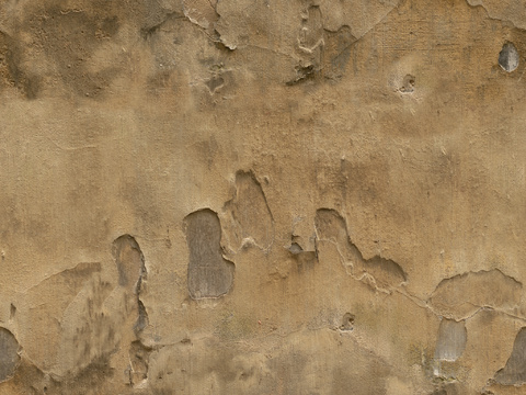  粗糙破旧水泥墙户外墙 PBR贴图 2k 