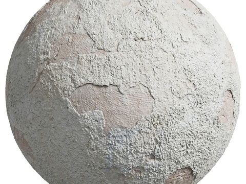  破旧水泥墙户外墙 PBR贴图 1k 