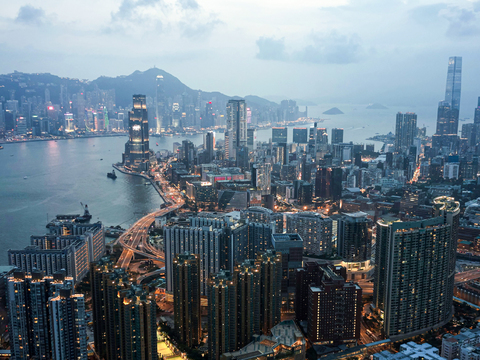  白天城市天空外景 