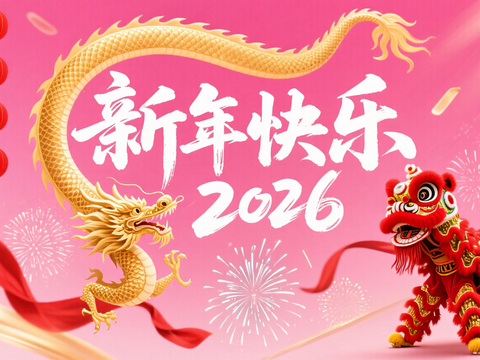  装饰画马年新年海报新年春节2026 