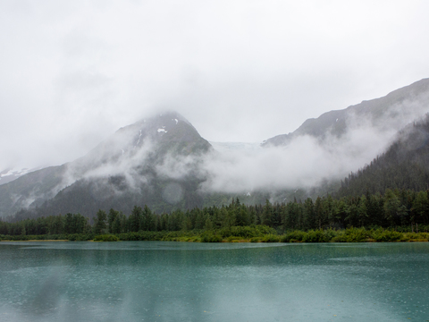  外景自然风景_远山_迷雾森林_湖泊贴图 