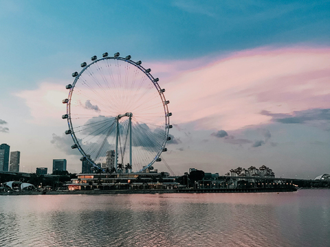  白天城市天空外景 