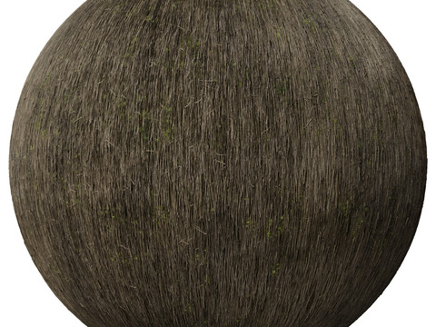  茅草屋顶 PBR材质贴图 2k 