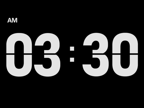  翻页时钟电脑屏幕 