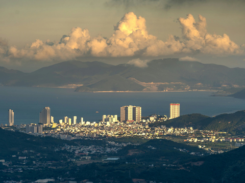  白天城市天空外景 
