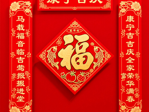  新年春节对联2026对联 