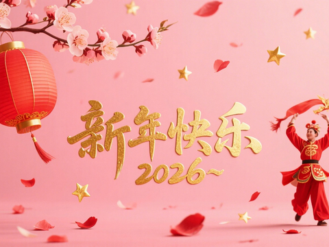  装饰画马年新年海报新年春节2026 