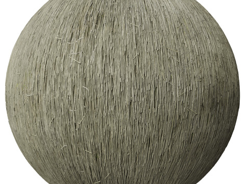  茅草屋顶 PBR材质贴图 1k 