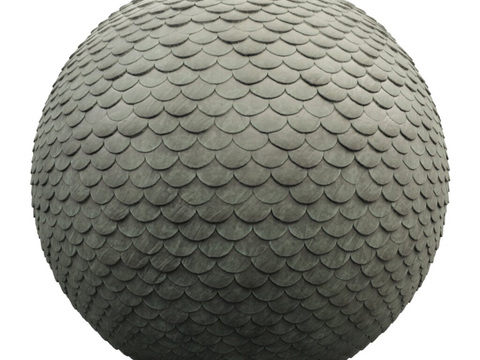  屋顶瓦片 PBR材质贴图 2k 