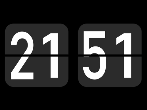  电视电脑时间数字屏幕 