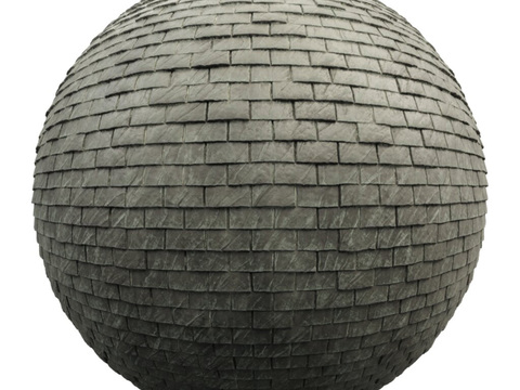  屋顶瓦片 PBR材质贴图 2k 