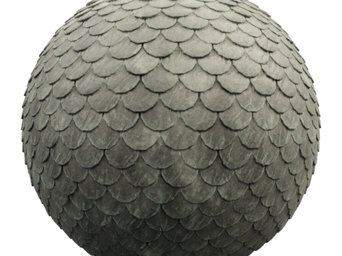  屋顶瓦片 PBR材质贴图 2k 